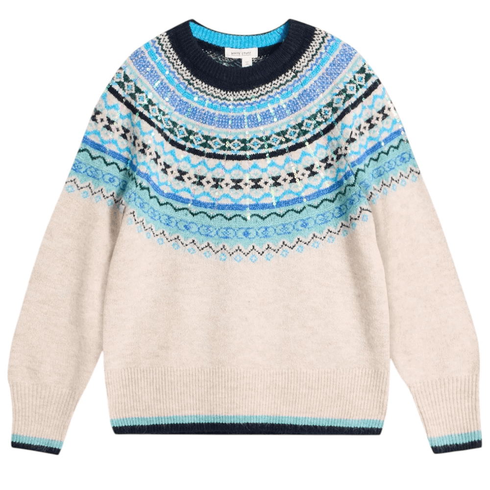 White Stuff Frosted Fairisle Jumper